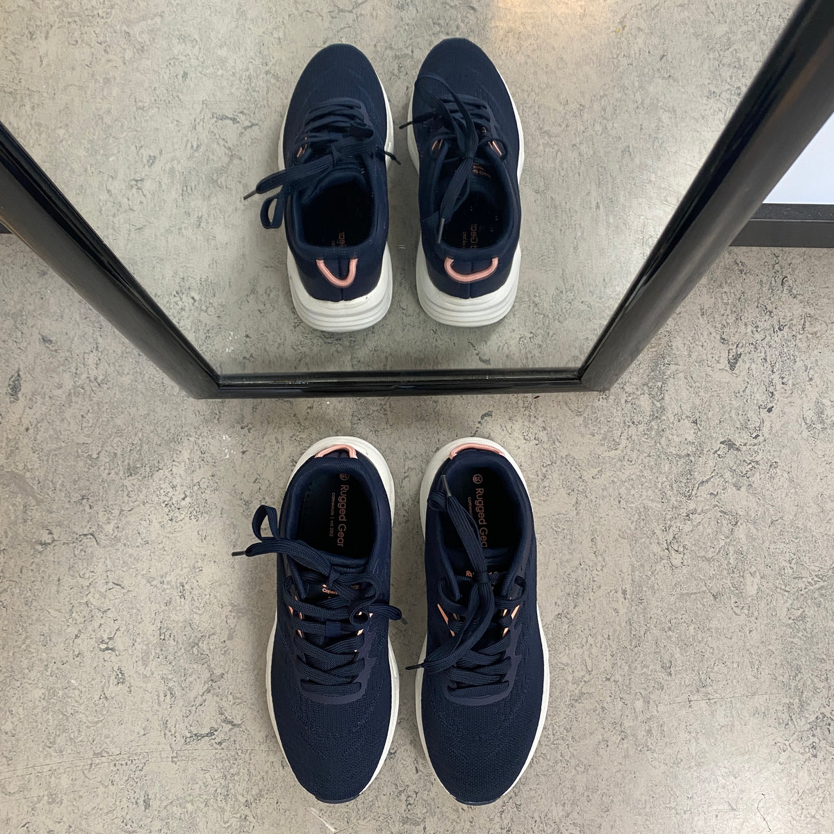 Rugged Gear New Chunk sneakers – navy med rosa detaljer