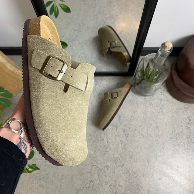 Gråbrune clog sandal fra Cph-Copenhagen