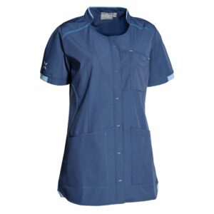 Nybo Navy Dame Sporty Tunika, Fleksibel, Taljeret, Praktiske Lommer