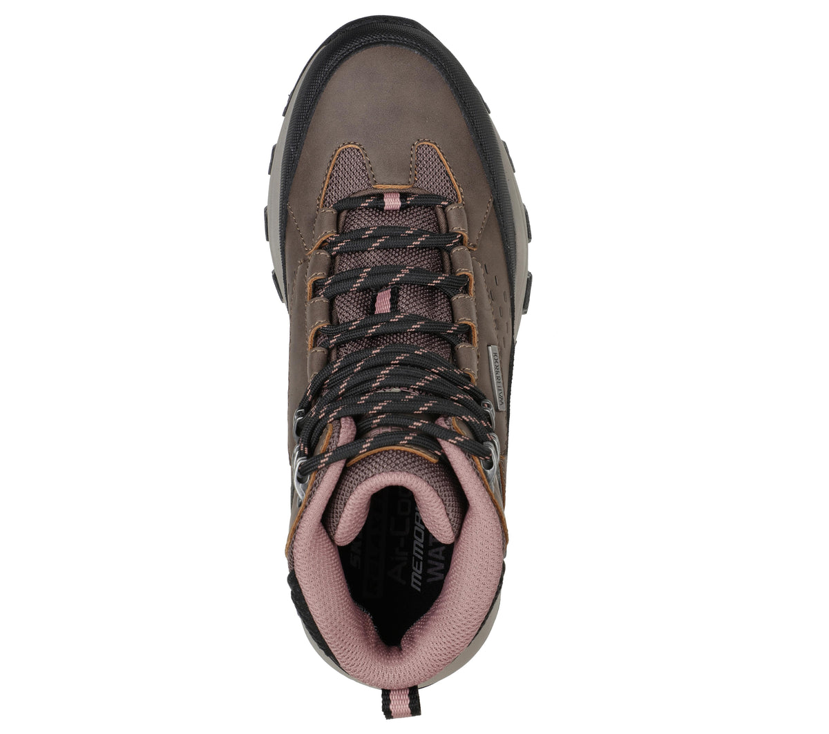 Brun vandtæt damestøvle fra Skechers