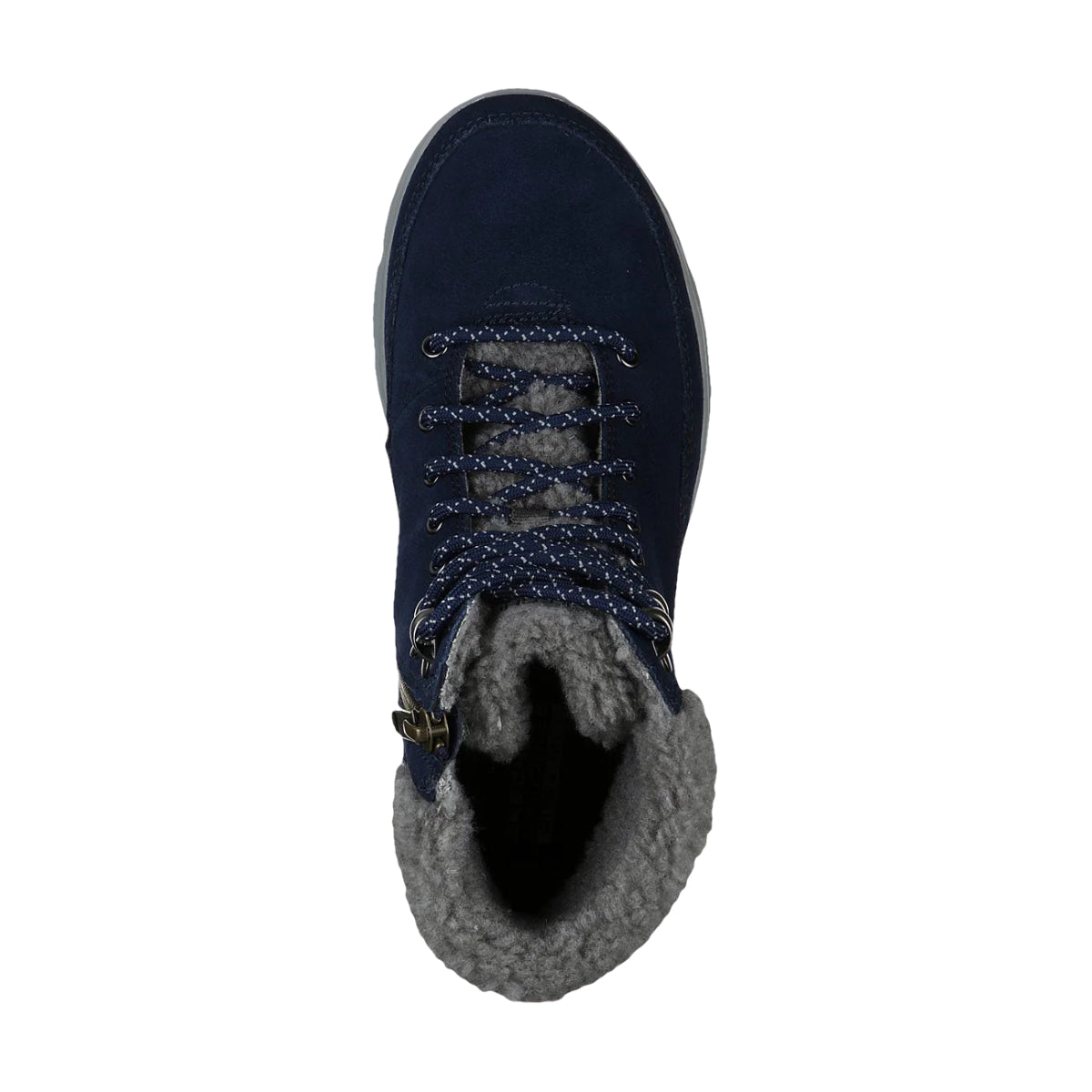 Navy damestøvlet med lynlås fra Skechers