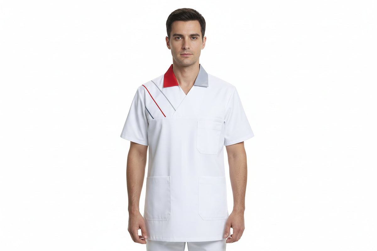 Nybo Hvid/Rød/Grå Unisex Feel Free Busseronne, Praktisk, Komfort