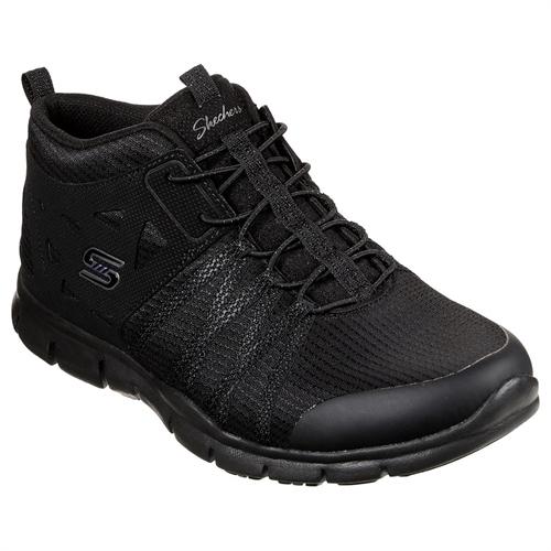 Sort slip-on støvlet fra Skechers