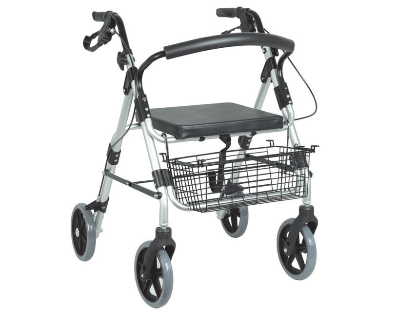 Foldbar rollator i grå fra Gima Italy