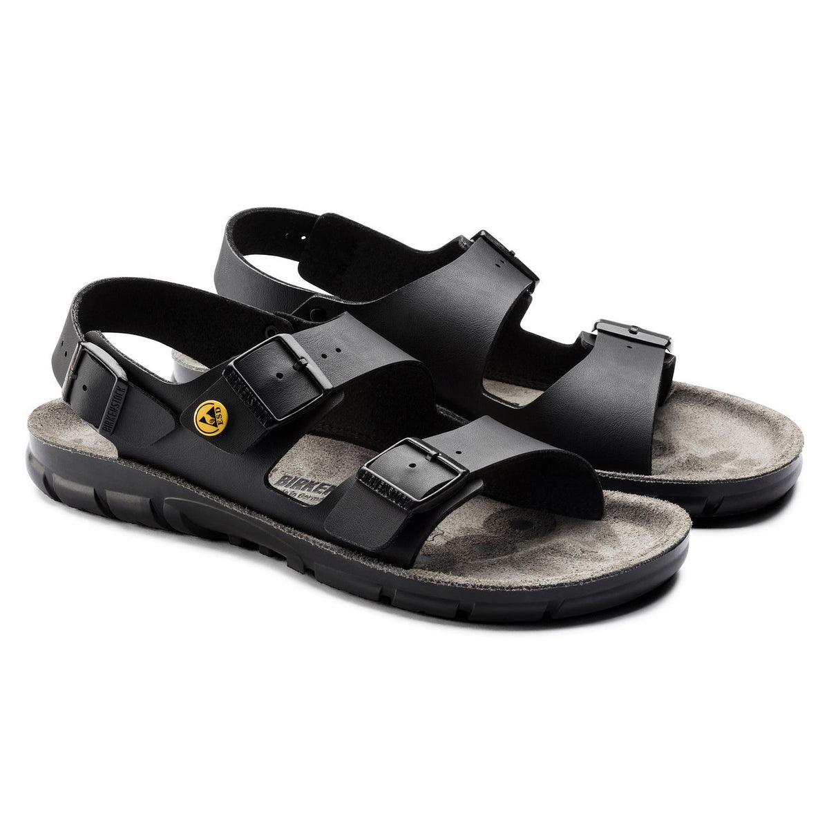 Sort Kano sandal fra Birkenstock med ESD-godkendte såler