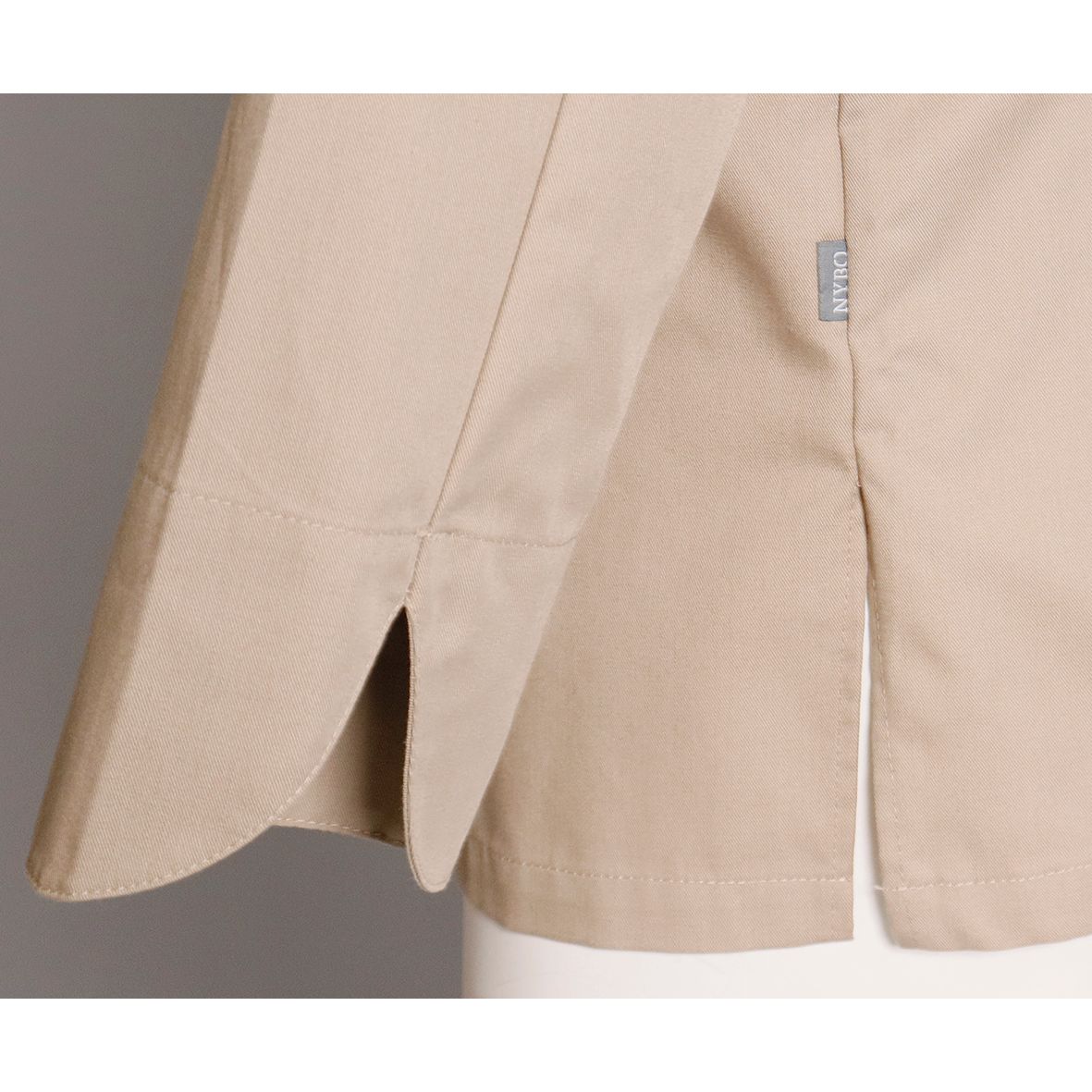 Nybo Khaki Unisex New Nordic Kokkejakke, Langærmet