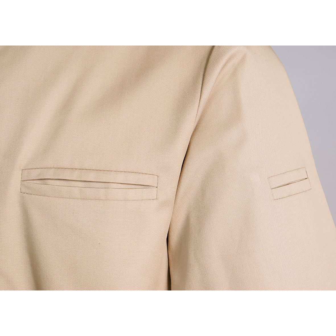 Nybo Khaki Unisex New Nordic Kokkejakke, Kortærmet