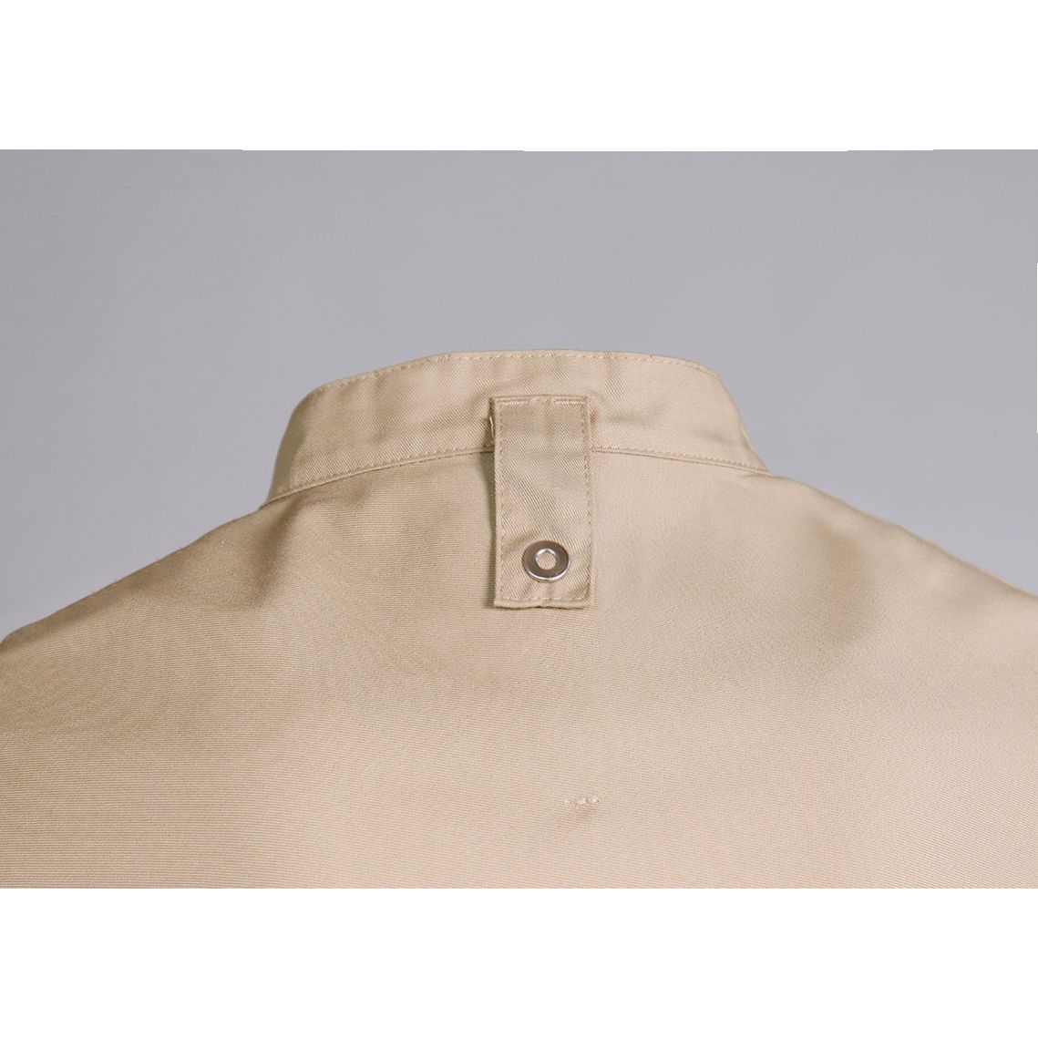 Nybo Khaki Unisex New Nordic Kokkejakke, Kortærmet