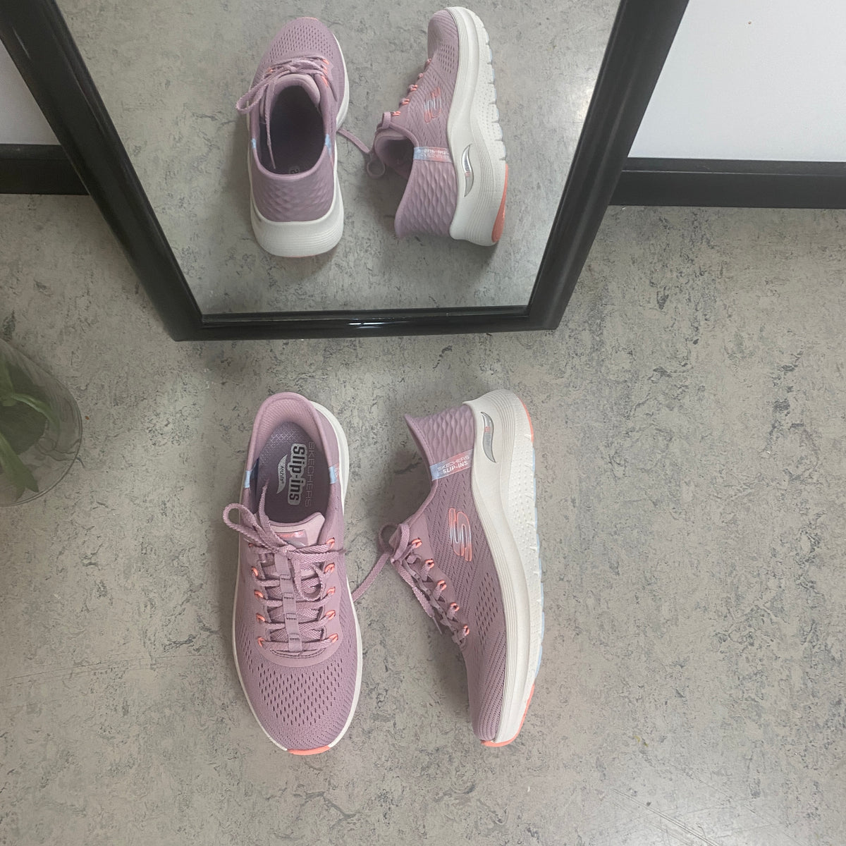 Skechers Slip-ins med Arch Fit – lavendel sneaker
