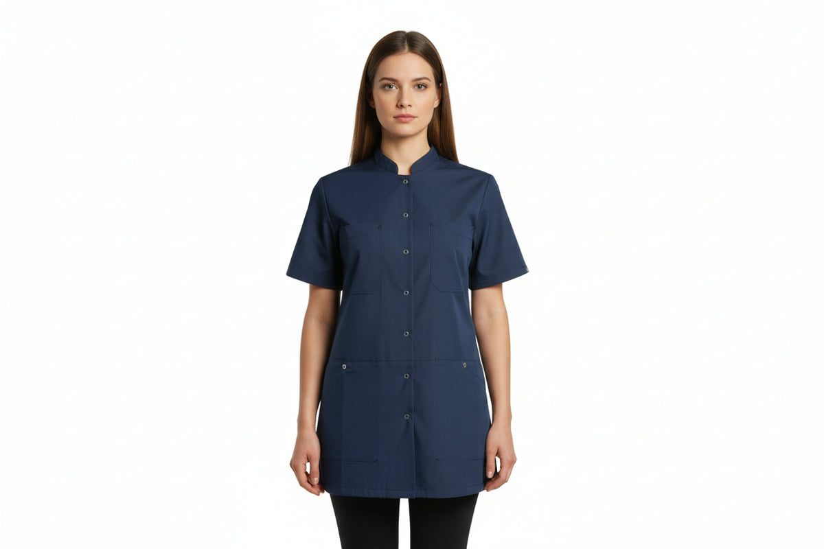 Nybo Navy Unisex Nature Skjorte, Regulérbar i Ryg, Slidstærk