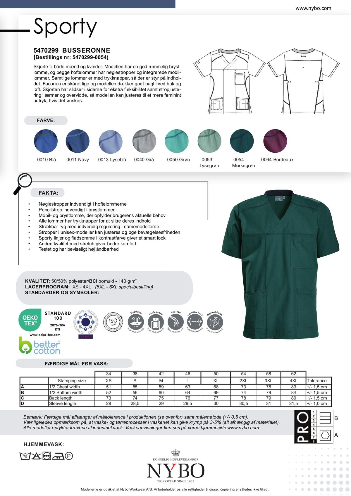 Nybo Mørkegrøn Unisex Sporty Busseronne