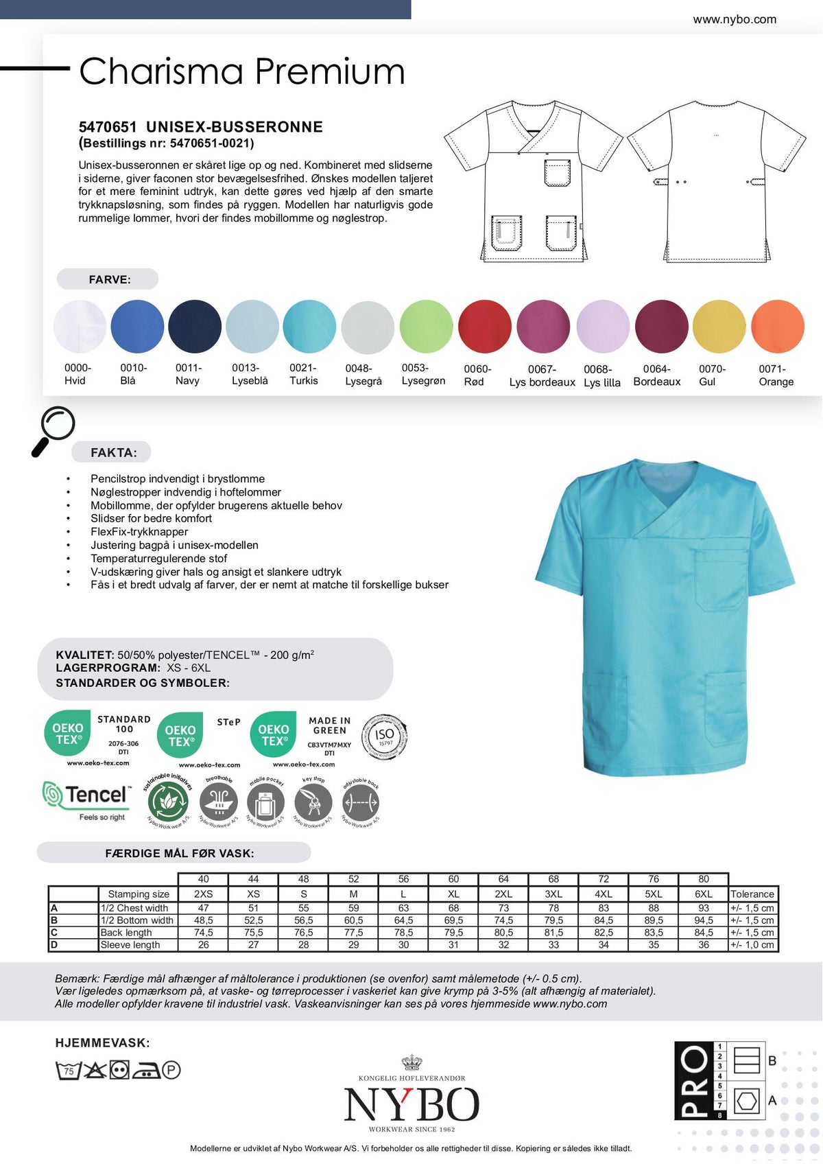 Nybo Turkis Unisex Charisma Premium Busseronne