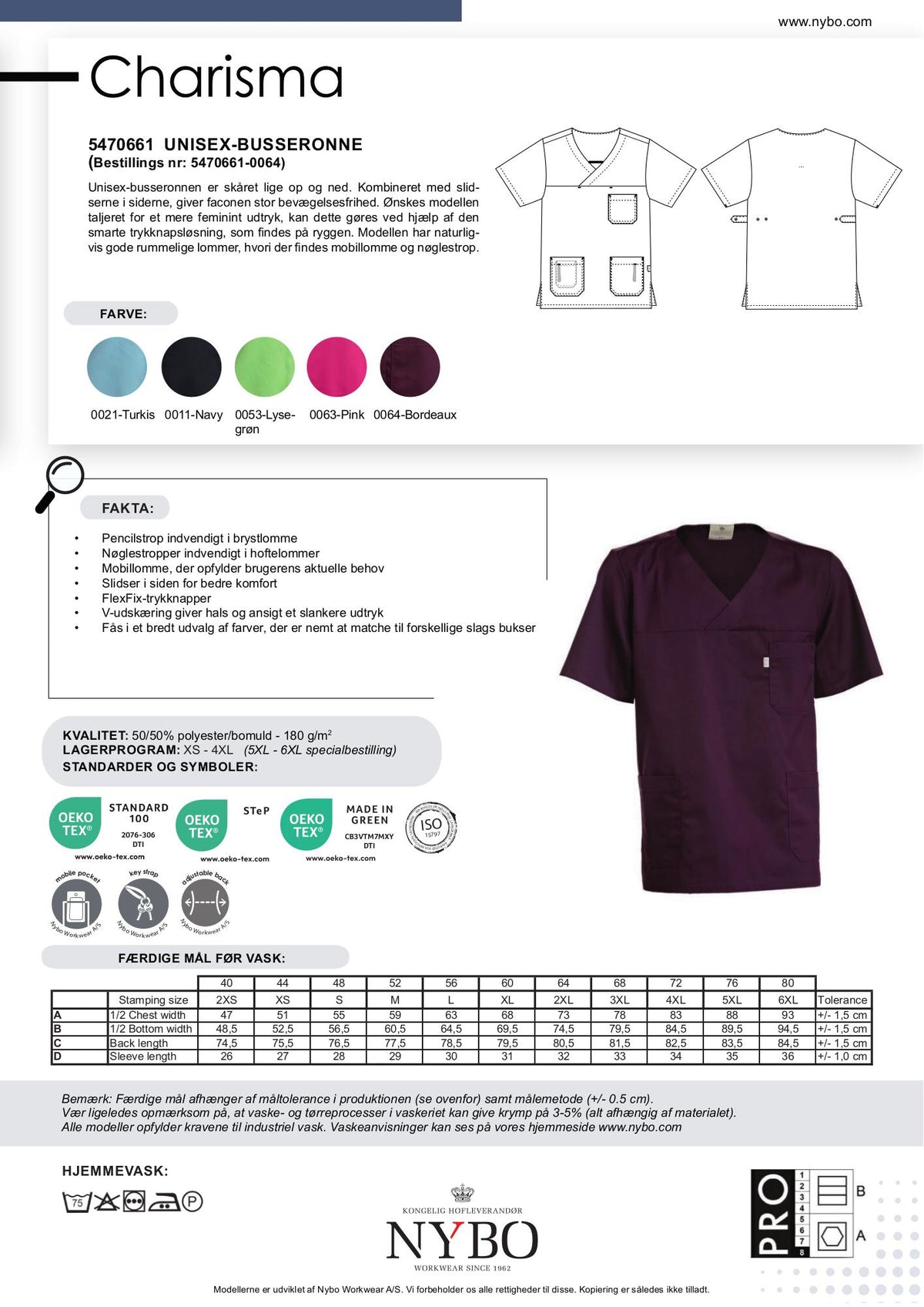 Nybo Bordeaux Unisex Charisma Busseronne