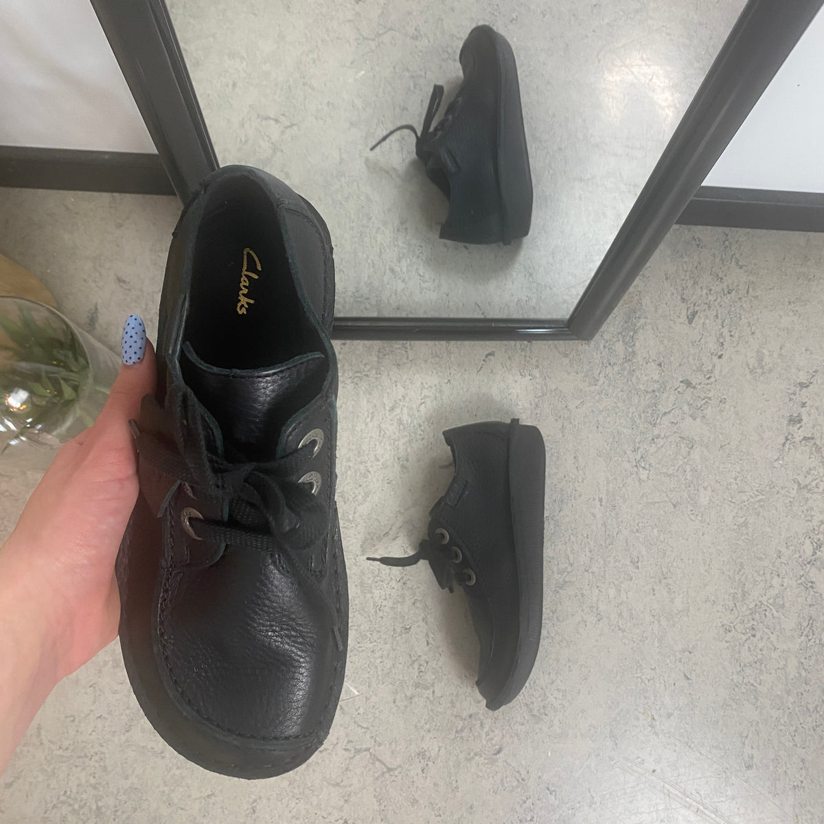 Clarks Funny Dream – sort lædersko med klassisk komfort