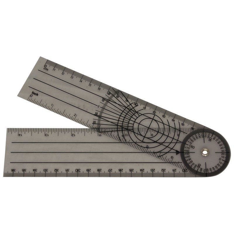 Stor vinkelmåler, goniometer til sygeplejen