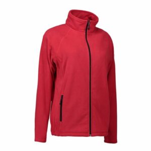 Nybo Rød Dame Shirts Outdoor Microfleece Cardigan