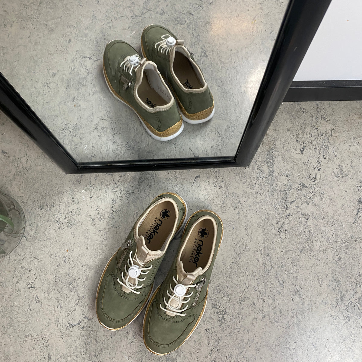 Rieker sneakers til dame – Grøn