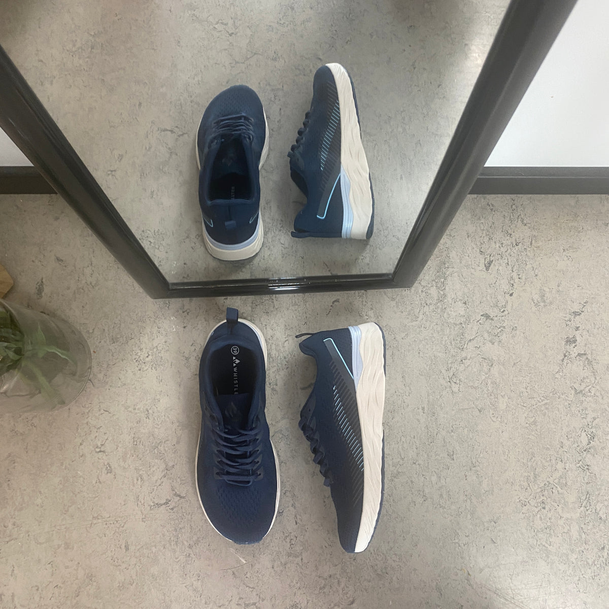 Linares W Wide Fit Shoe – mørkeblå letvægtssko med ekstra bredde