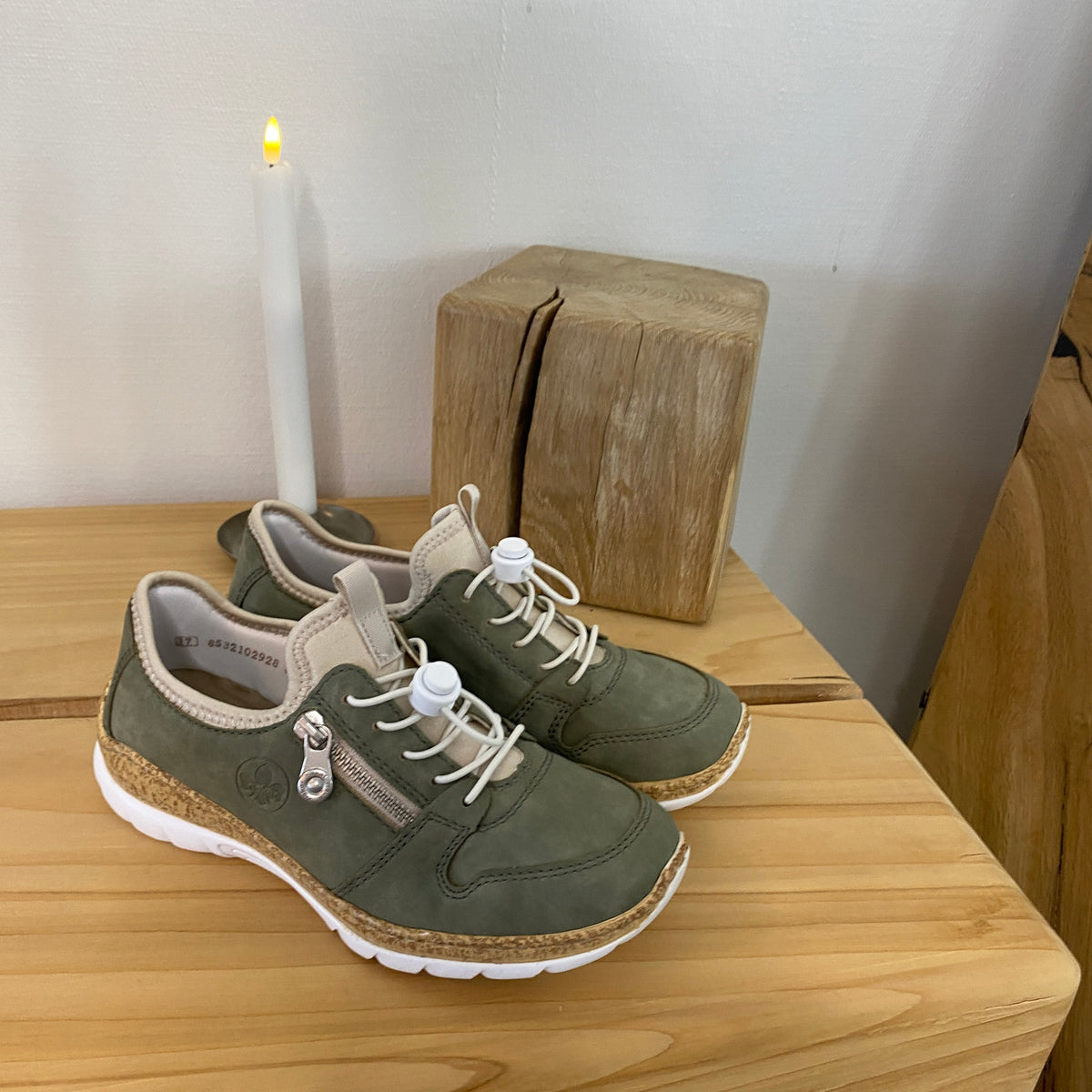 Rieker sneakers til dame – Grøn
