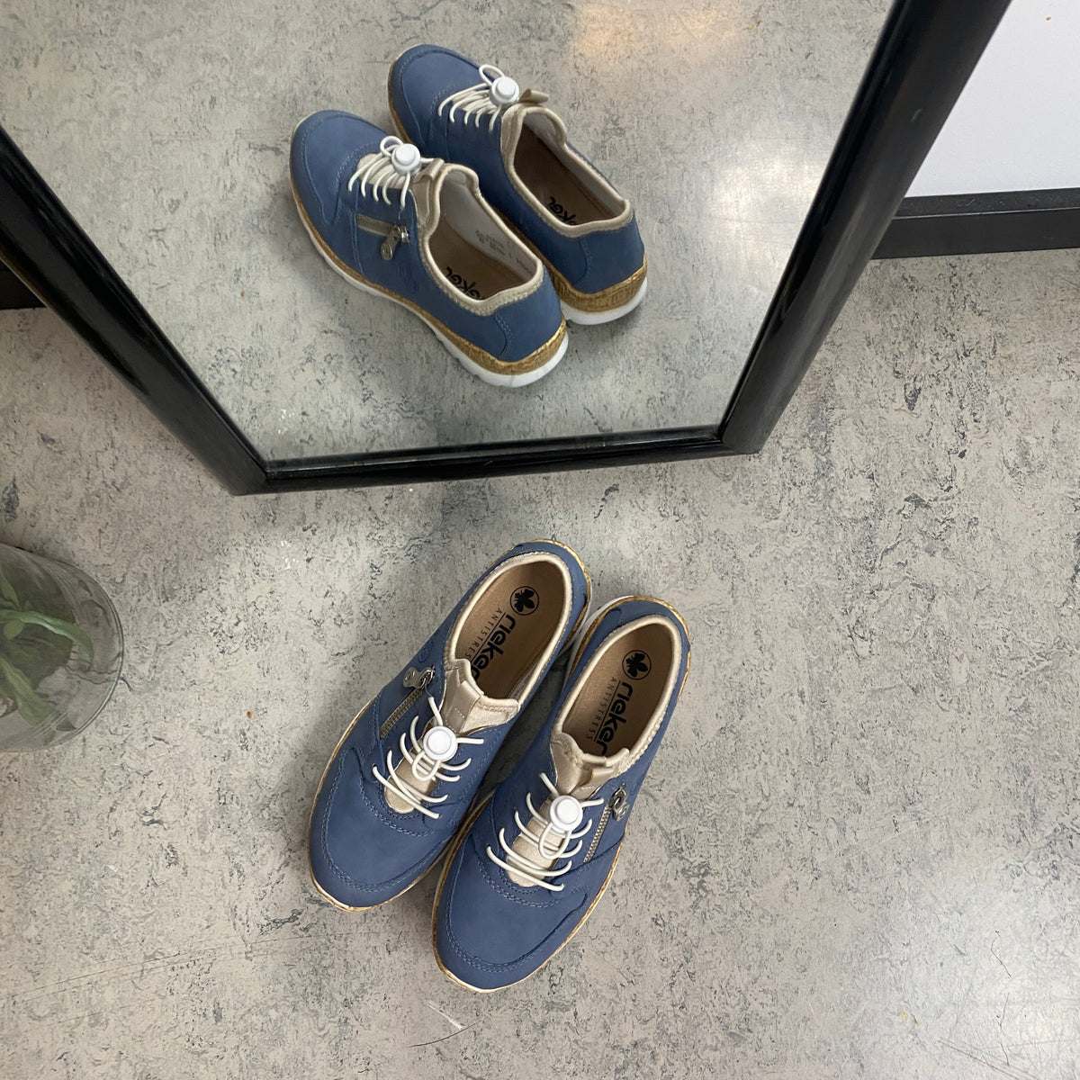 Rieker sneakers til dame – Blå
