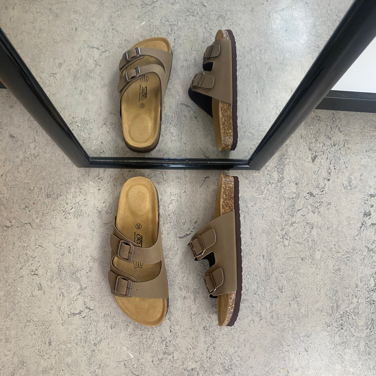 Cruz slip on sandal – Brun