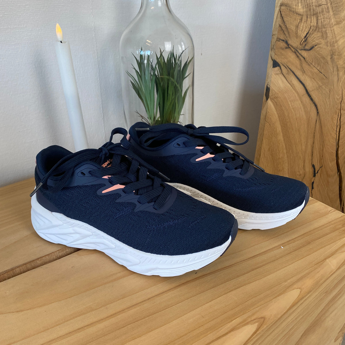 Rugged Gear New Chunk sneakers – navy med rosa detaljer