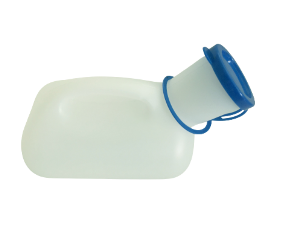Urinkolbe i plast med låg