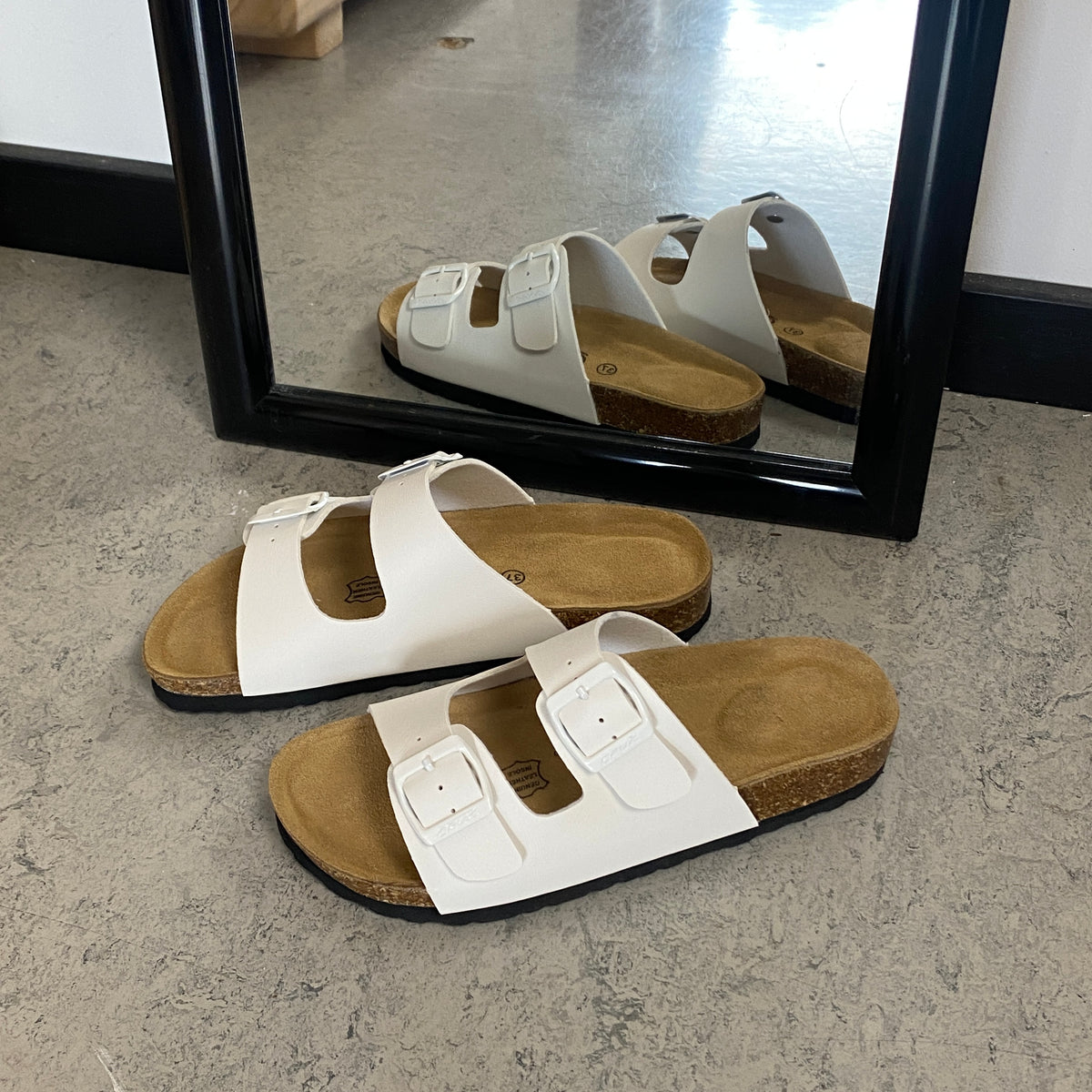 Cruz slip on sandal – Hvid