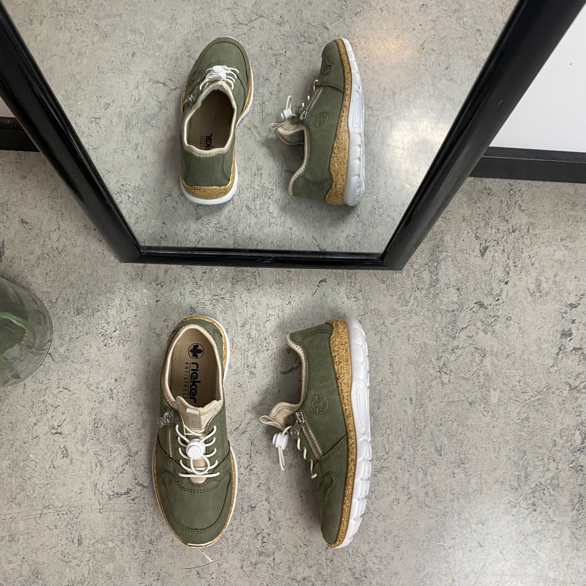 Rieker sneakers til dame – Grøn