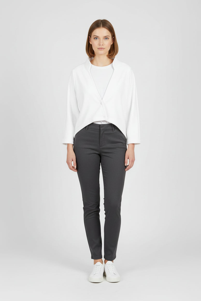 Hvid Fleece bolero