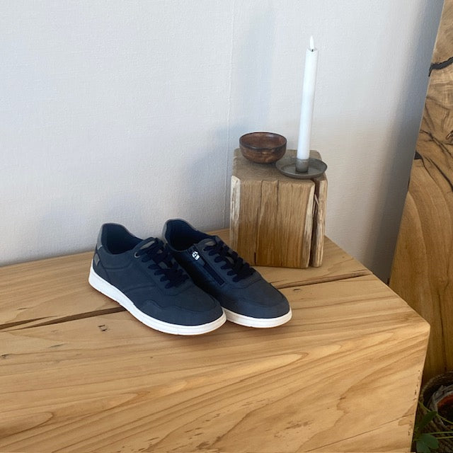 Relife sporty arbejdssko i navy med Soft Reflex-system