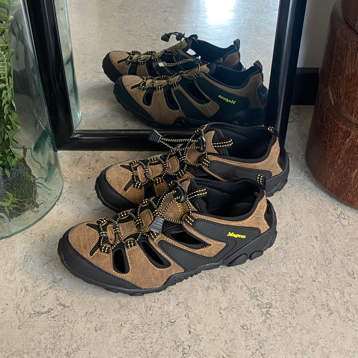 Outdoor sandal til mænd i brun