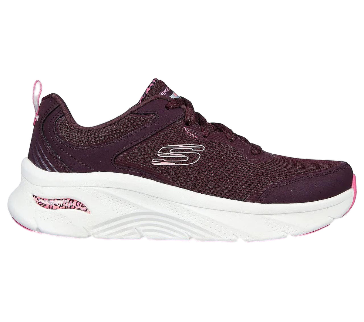 Bordeaux snøresko med Arch Fit fra Skechers