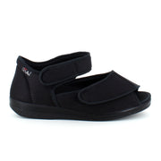 OrtoMed sandal med velcro og åben tå