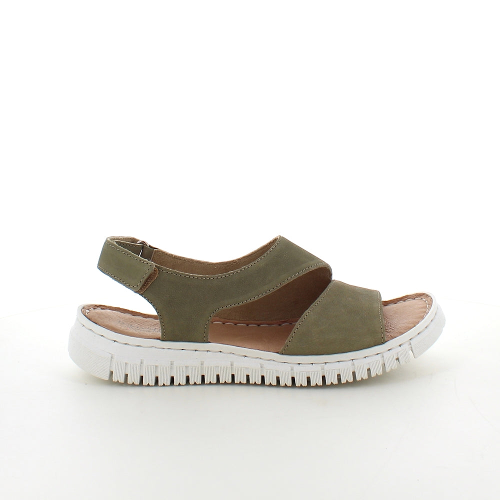 Blød grøn skindsandal fra Relaxshoe
