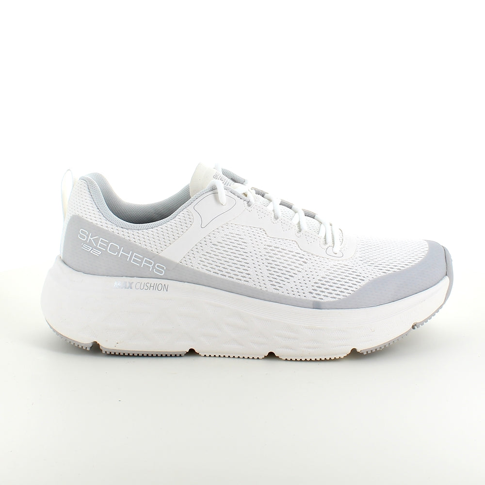 Hvid Skechers herresko med Max Cushioning