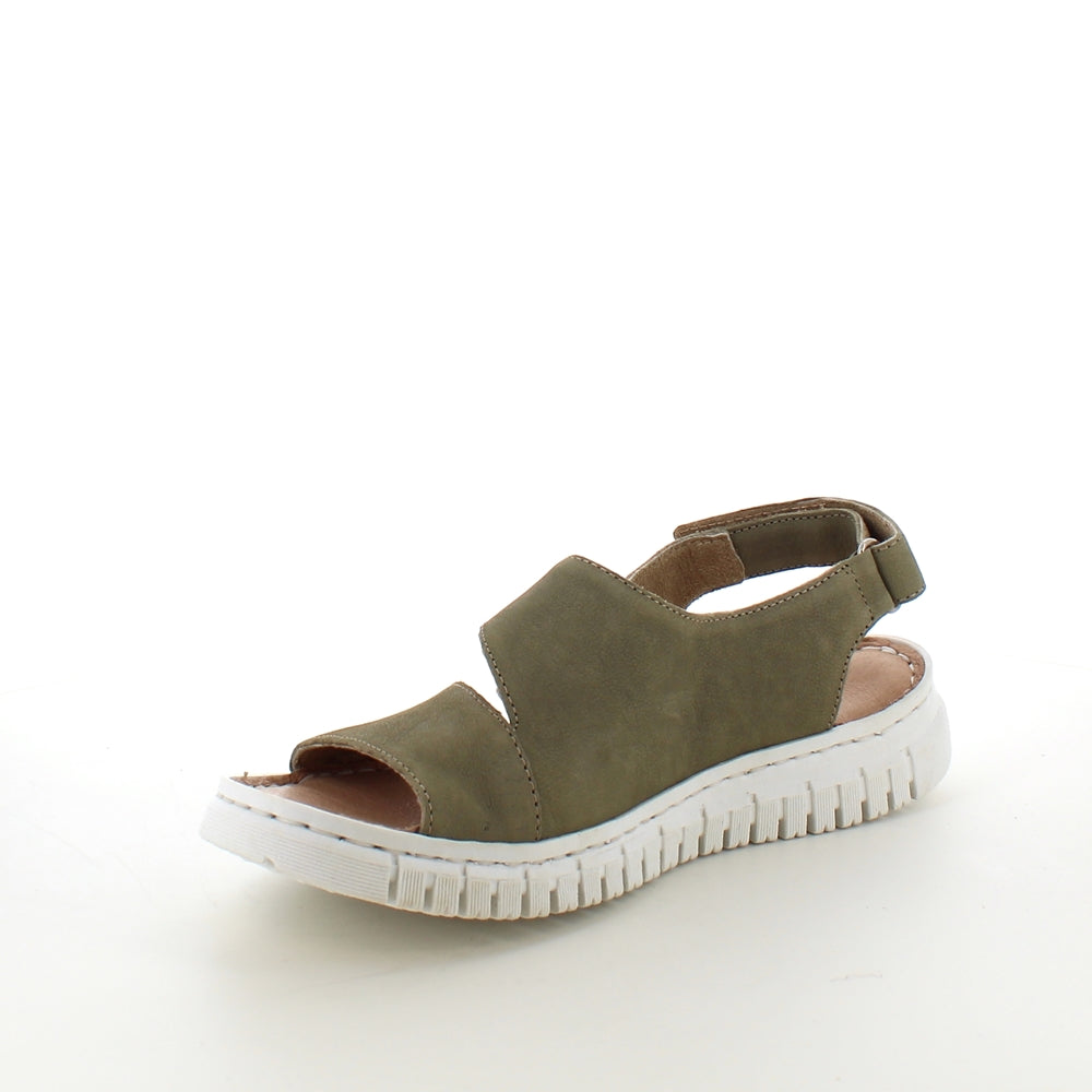 Blød grøn skindsandal fra Relaxshoe