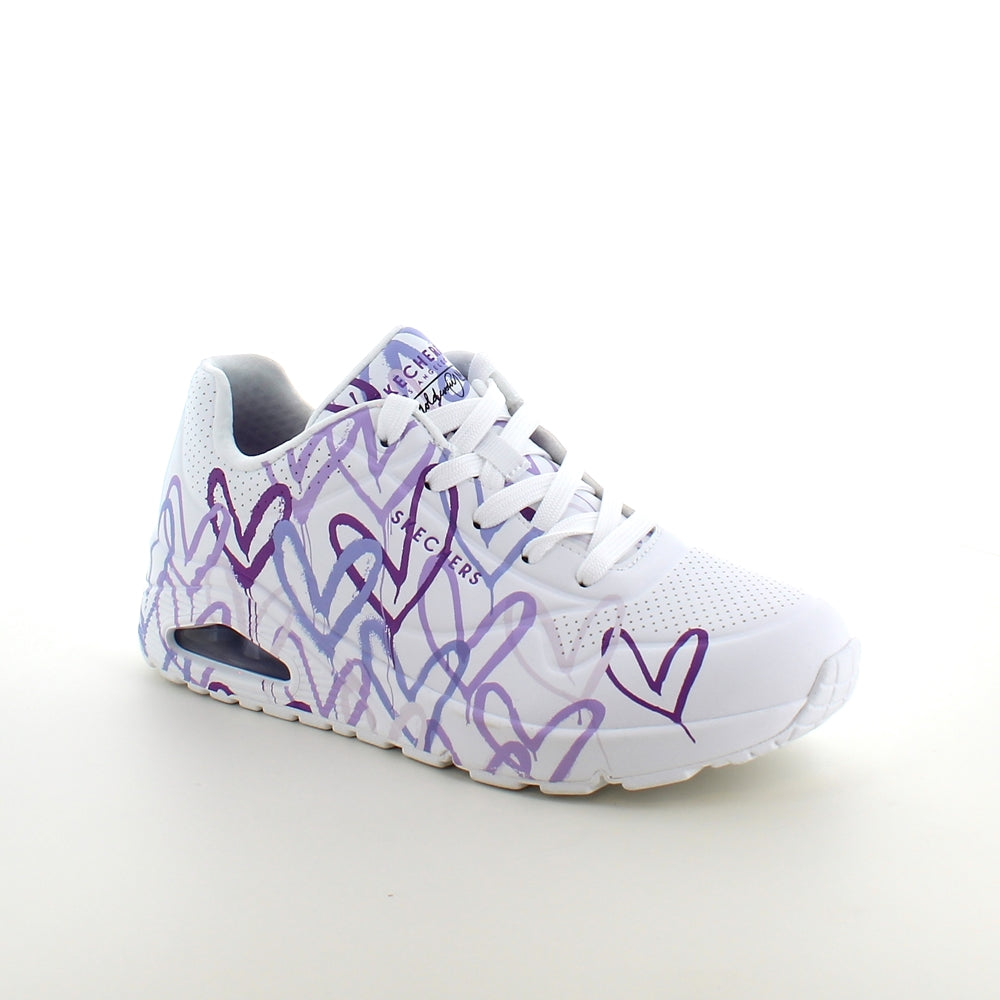 Lilla farvede hjerte sko fra Skechers