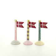 Flag med teksten Tillykke, 14 cm, fra Speedtsberg
