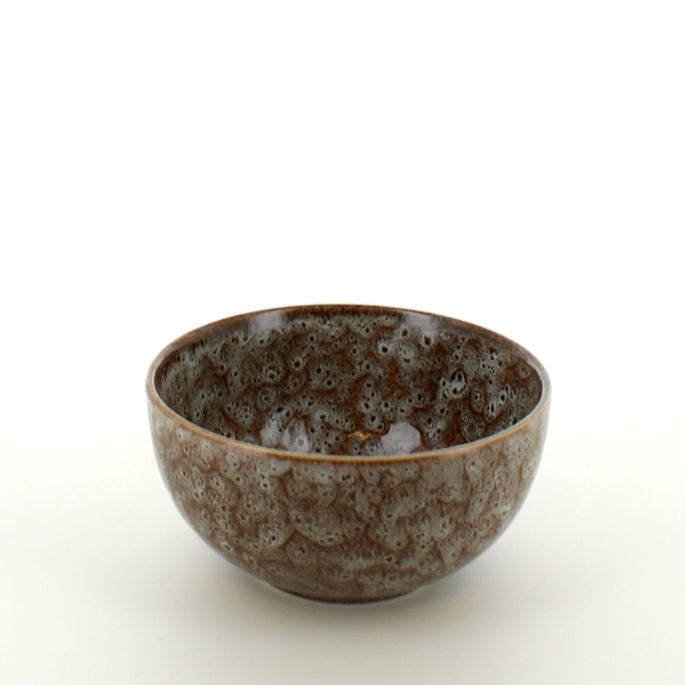 Brun skål, 7 x ø 13 cm
