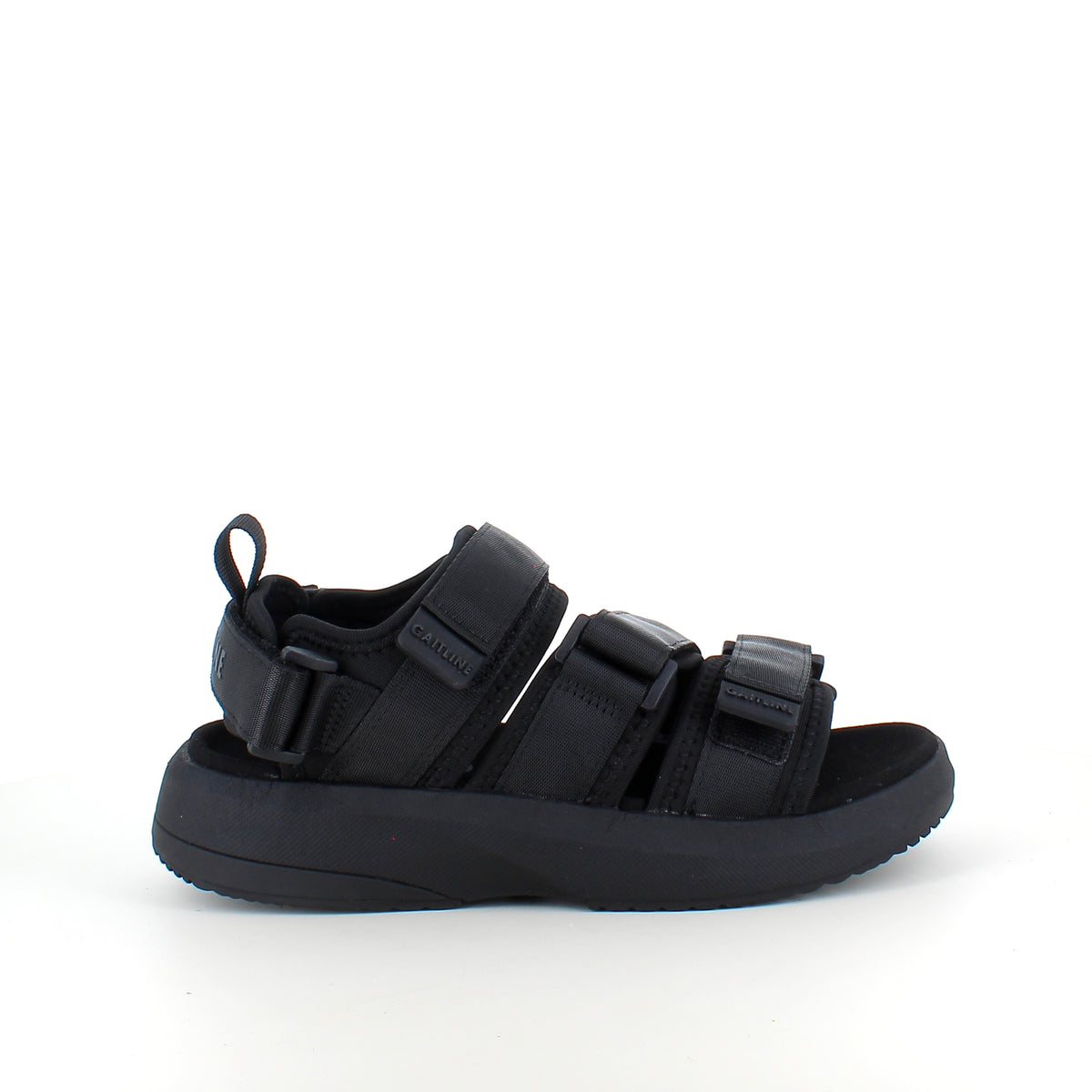 Gaitline Flow SP sandal i sort med svangstøtte og IGNITE skum