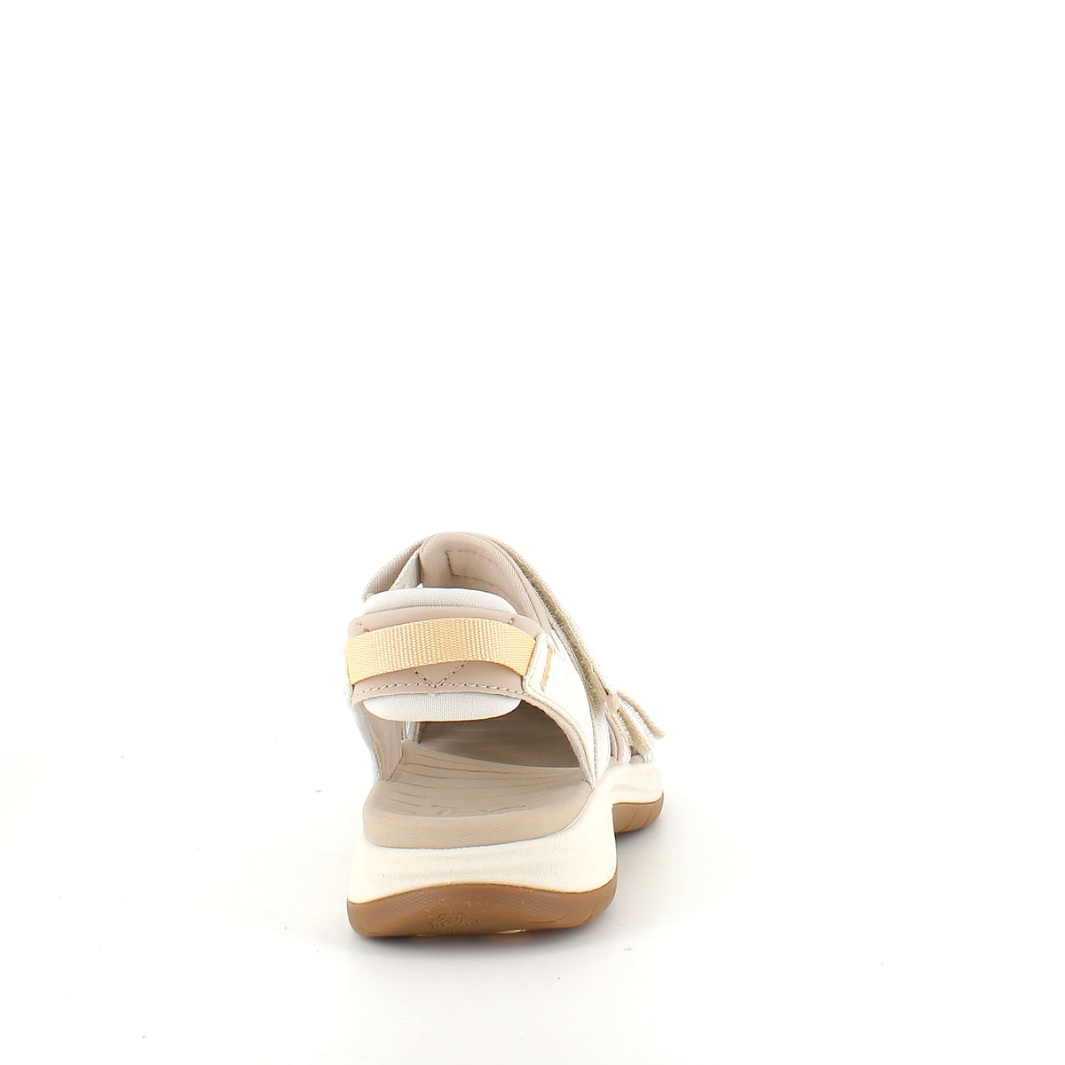 Beige Teva Tirra lukket sandal med tåbeskyttelse og stødabsorbering