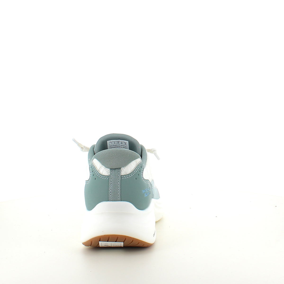 Skechers Slip-ins – Contour Foam Cozy Fit – hvid/grøn