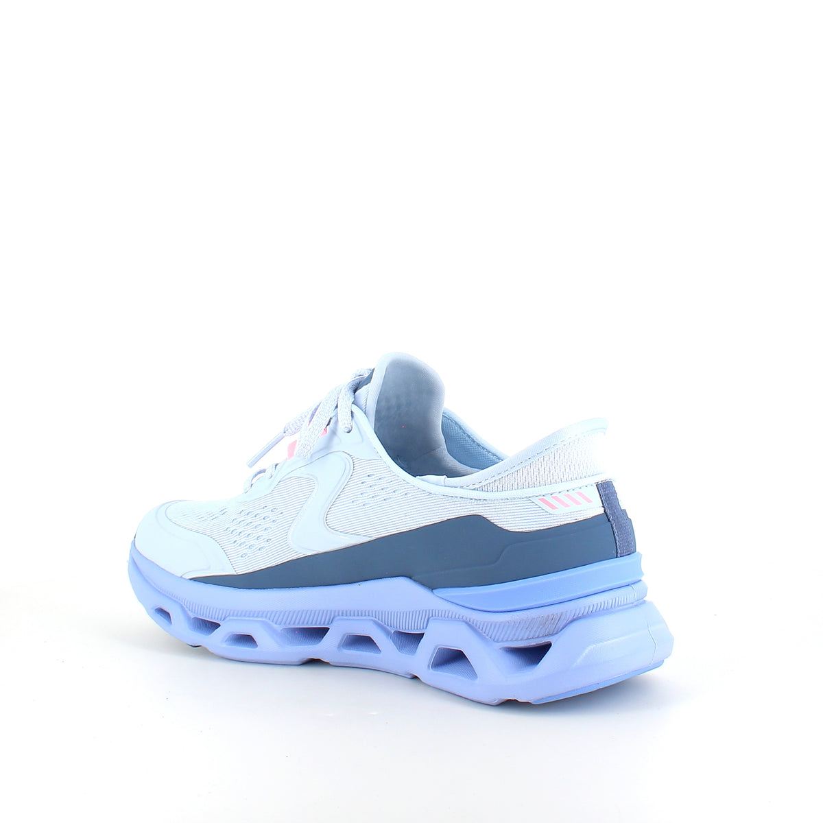 Skechers Glide-Step Aldus i lys blå – slip in sneaker med svangstøtte