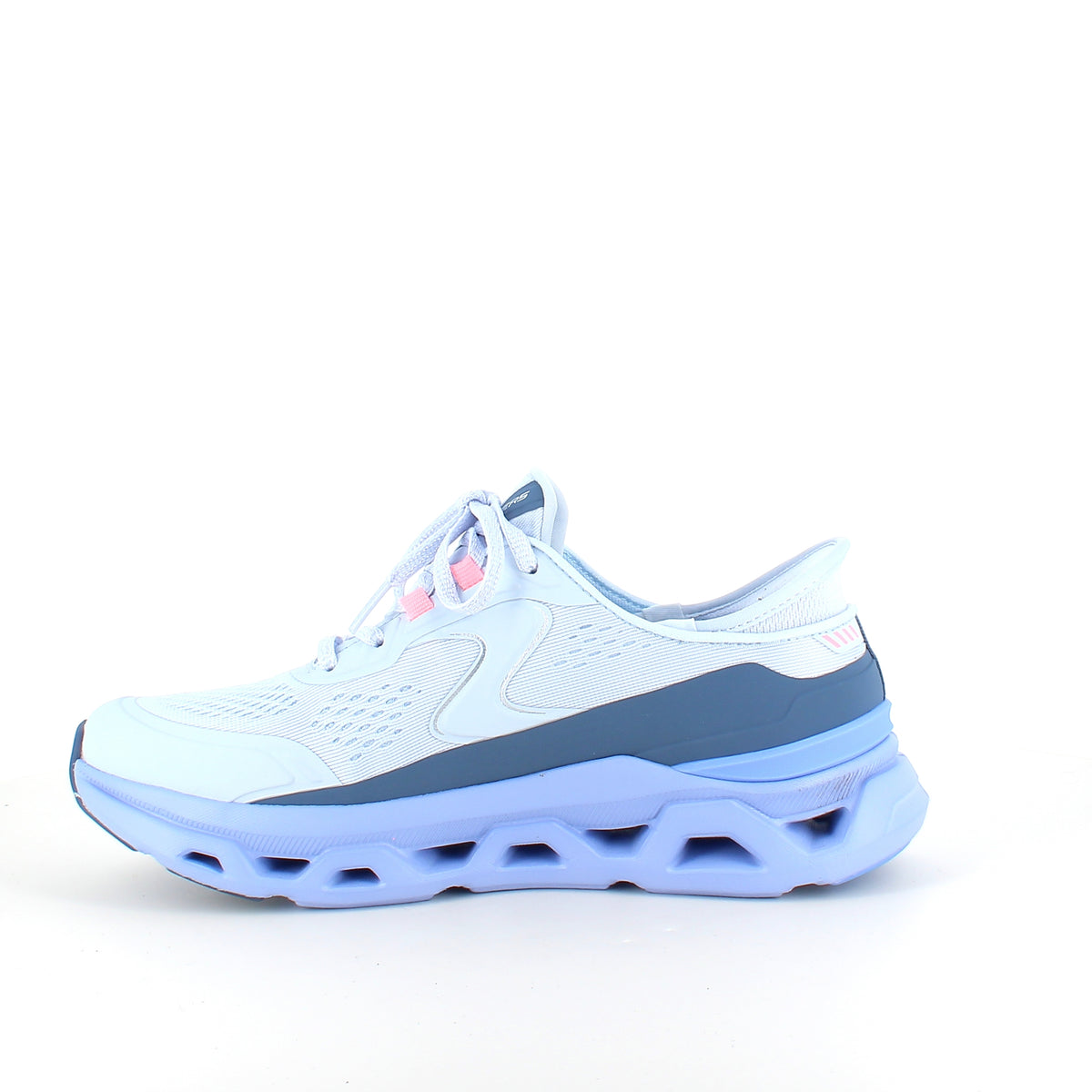 Skechers Glide-Step Aldus i lys blå – slip in sneaker med svangstøtte