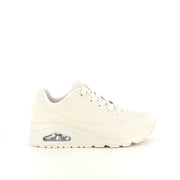 Skechers Street UNO Shiny Scale sneaker i cremehvid