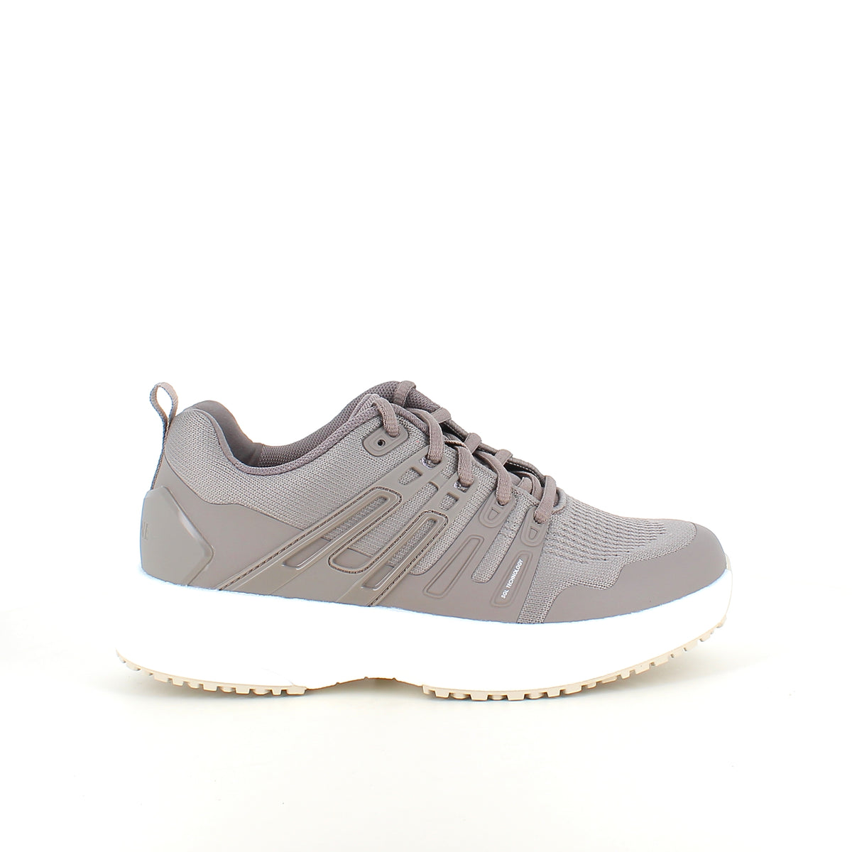 Gaitline Advance Lite sneaker i beige med hvid bund og stødabsorbering