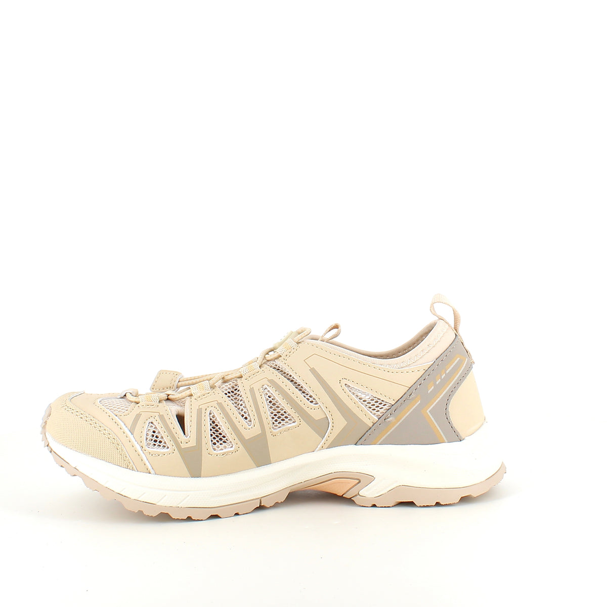 Whistler Puente W Shoe – åndbar sneaker i beige med elastiksnøre
