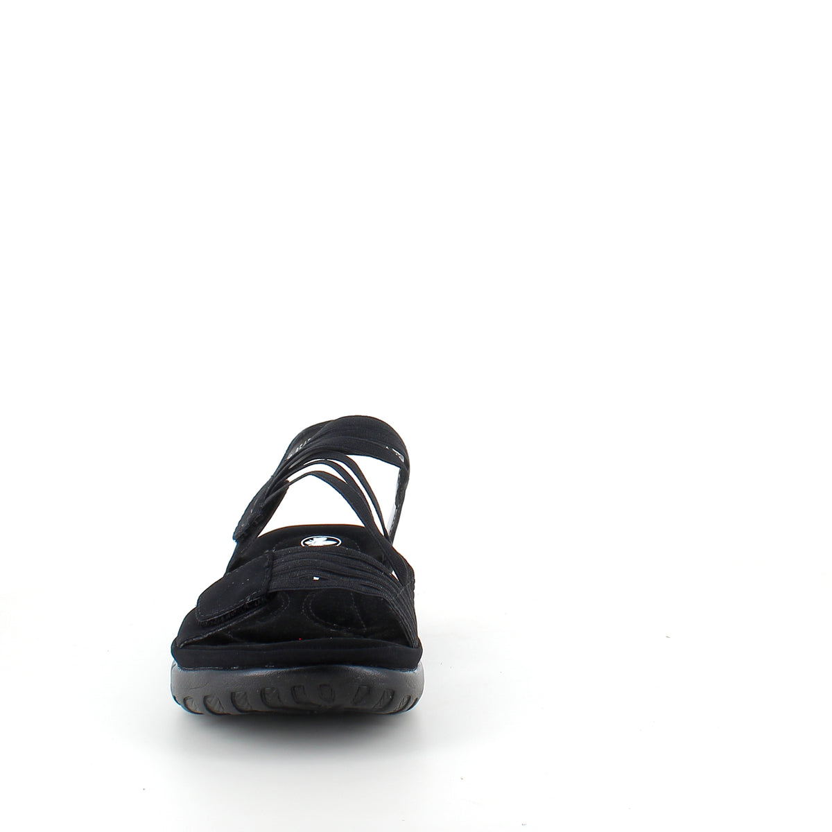 Rieker sandal i sort til dame – let komfort med blød indersål