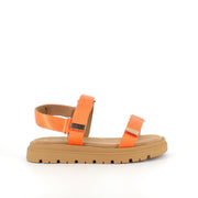 Orange Duffy sandal med justerbare remme og komfortabel sål